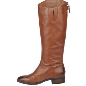 Sam Edelman Penny Leather Riding Boots Brown